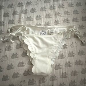 Hollister white bikini bottom